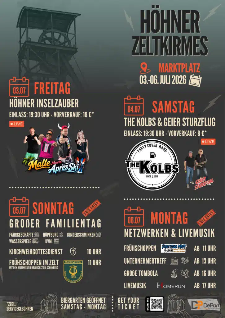 DePart Eventservice | Plakat Höhn 2